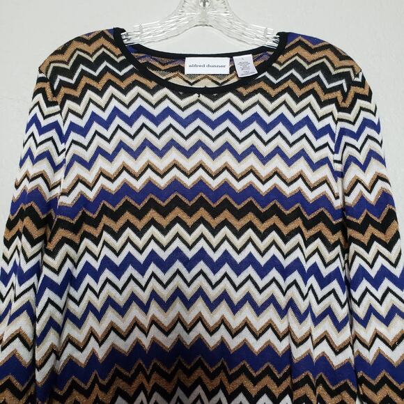 Alfred Dunner Chevron Sweater - L - Picture 4 of 5